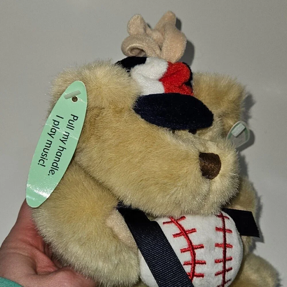 VTG Animal Baby Adventure Teddy Bear Plush Music Take Me Out To Ballgame READ